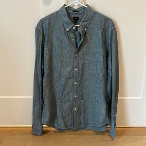 J.crew chambray button down size L
